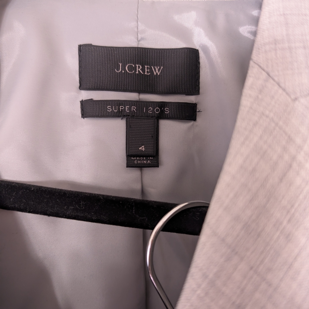 J.Crew 120's Wool Pants Suit Size 4 - Picture 5 of 11